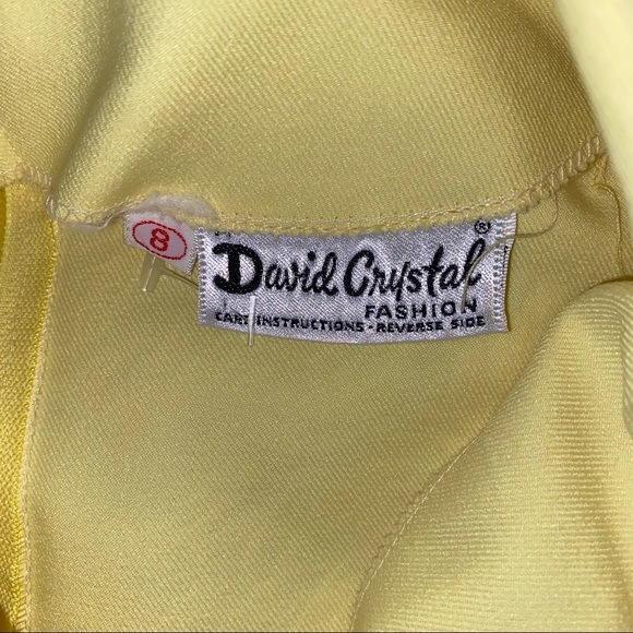 Gorgeous Vintage Yellow Two Piece Pant Suit - Picture 4 of 4